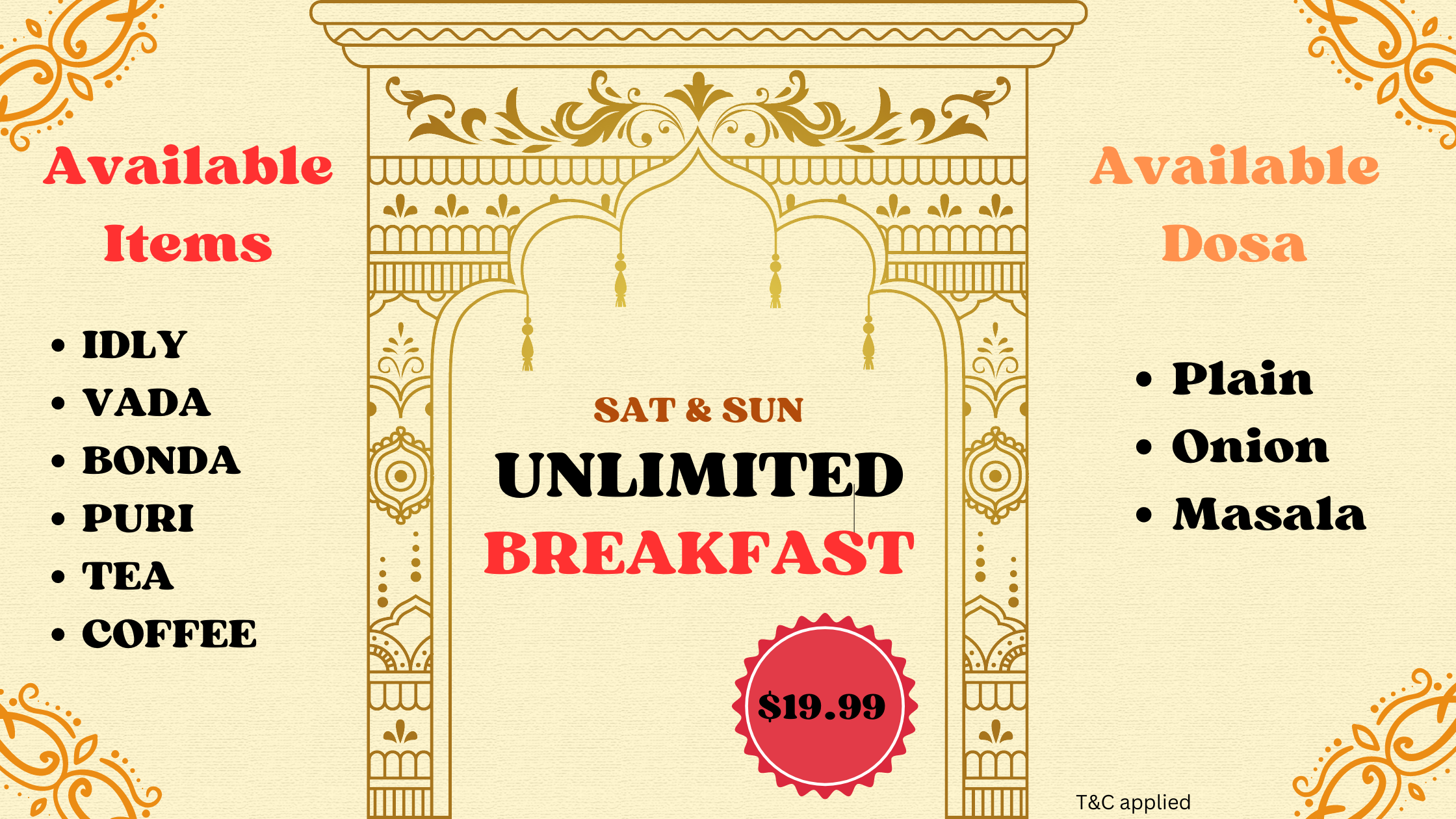 Unlimited Breakfast